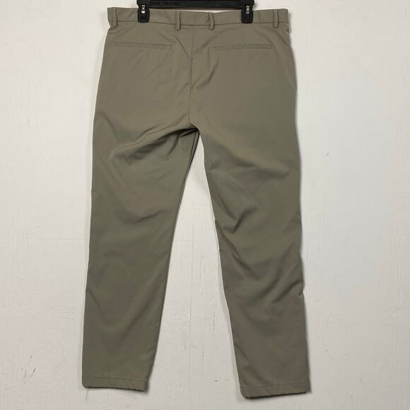 Theory Zaine Neoteric Polyamide Blend Taupe Men Casual Pants Size 36x28 - Picture 4 of 8